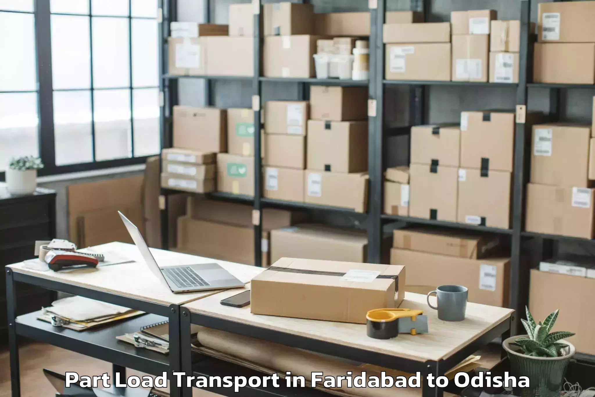 Get Faridabad to Phulabani Town Part Load Transport